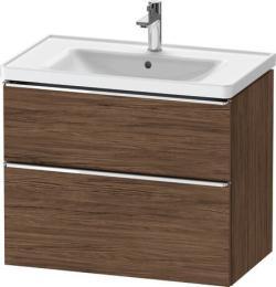 Duravit D-Neo Asma dolap ünitesi Koyu Ceviz Dekor Ceviz ağacı koyu Mat Dekor, Kulp Krom DE4355010210000