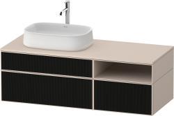 Duravit Zencha Asma dolap ünitesi 1300 mm Siyah Çizgi Yapısı ZE4828063830000