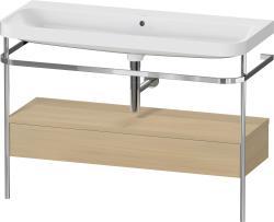 Duravit Happy D.2 metal konsollu ve çekmeceli c-shaped Set 1175 mm Akdeniz Meşesi Gerçek ahşap kaplama HP4844N71710000