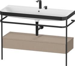 Duravit Happy D.2 metal konsollu ve çekmeceli c-bonded set 1175 mm Keten Dekor HP4744E75750000