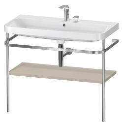 Duravit Happy D.2 c-shape Metal lavabo konsolu 975 mm Taupe Saten Mat Lake HP4838E6060