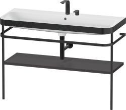 Duravit Happy D.2 c-bonded Metal lavabo konsolu 1175 mm Grafit Süper Mat HP4739E80800000