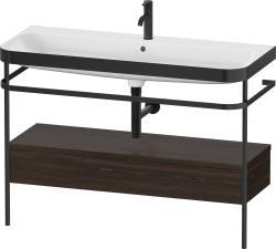 Duravit Happy D.2 metal konsollu ve çekmeceli c-bonded set 1175 mm Fırçalanmış Ceviz HP4744O69690000