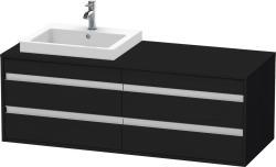 Duravit Ketho Asma dolap ünitesi 1400 mm Siyah Meşe KT6757L1616