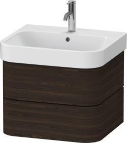 Duravit Happy D.2 Asma dolap ünitesi 575 mm Fırçalanmış Ceviz
