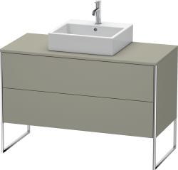 Duravit XSquare Yerden dolap ünitesi için tezgah 1200 mm Taş Grisi Saten Mat Lake