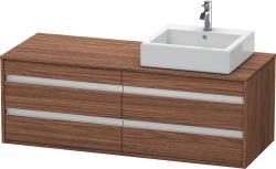 Duravit Ketho Asma dolap ünitesi 1400 mm Koyu Ceviz Dekor KT6657R2121