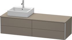 Duravit XSquare Asma dolap ünitesi 1600 mm Flanel Gri Saten Mat Lake XS4914L9090