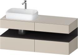 Duravit Studio F. A. Porsche Collection Asma dolap ünitesi 1400 mm Taupe Süper Mat QA4765080830000