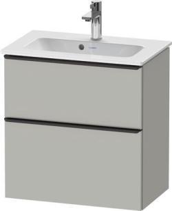 Duravit D-Neo Asma dolap ünitesi Beton Gri Mat Dekor Beton gri Mat Dekor, Kulp Elmas siyah DE43680BD070000