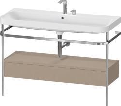 Duravit Happy D.2 metal konsollu ve çekmeceli c-shaped Set 1175 mm Keten Dekor HP4844E75750000