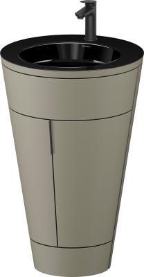 Duravit Starck 1 c-bonded yerden dolap 560 mm Taş Grisi Saten Mat Lake S19515OBD920010