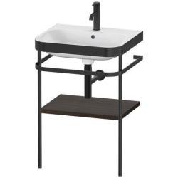 Duravit Happy D.2 c-bonded Metal lavabo konsolu 575 mm Fırçalanmış Ceviz HP4735O6969