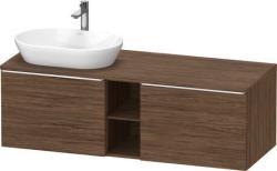 Duravit D-Neo Asma dolap ünitesi Koyu Ceviz Dekor Ceviz ağacı koyu Mat Dekor, Kulp Krom DE4950L10210000