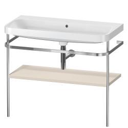 Duravit Happy D.2 c-shape Metal lavabo konsolu 975 mm Taupe Süper Mat HP4838N8383