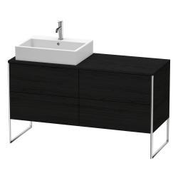 Duravit XSquare Yerden dolap ünitesi için tezgah 1400 mm Siyah Meşe XS4923L1616