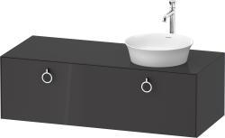 Duravit White Tulip Asma dolap ünitesi 1300 mm Grafit Parlak WT4982RH1H1