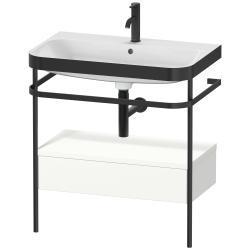 Duravit Happy D.2 metal konsollu ve çekmeceli c-bonded set 775 mm Beyaz Süper Mat HP4742O8484