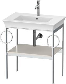 Duravit White Tulip Metal konsol 684 mm İskandinav Beyazı Saten Mat Lake WT4546B3939