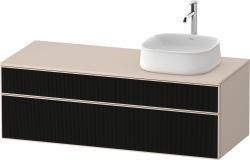 Duravit Zencha Asma dolap ünitesi 1300 mm Siyah Çizgi Yapısı ZE4822R63830000