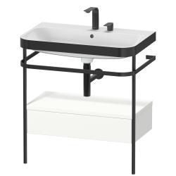 Duravit Happy D.2 metal konsollu ve çekmeceli c-bonded set 775 mm Beyaz Süper Mat HP4742E8484