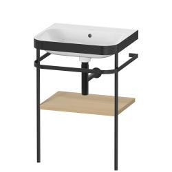 Duravit Happy D.2 c-bonded Metal lavabo konsolu 575 mm Akdeniz Meşesi Gerçek ahşap kaplama HP4735N7171