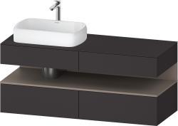 Duravit Studio F. A. Porsche Collection Asma dolap ünitesi 1400 mm Grafit Süper Mat QA4765043800000