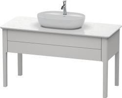 Duravit Luv Yerden dolap ünitesi için tezgah 1338 mm İskandinav Beyazı Saten Mat Lake LU956103939