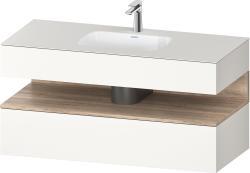 Duravit Studio F. A. Porsche Collection Ankastre lavabo tezgahlı dolap ünitesi ile birlikte 1200 mm Beyaz Süper Mat QA4787055840010