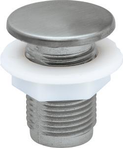 Duravit Universal Su taşma deliği kapağı 25 mm Fırçalanmış Paslanmaz Çelik