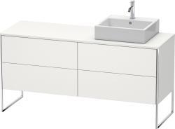Duravit XSquare Yerden dolap ünitesi için tezgah 1600 mm İskandinav Beyazı Saten Mat Lake XS4924R3939