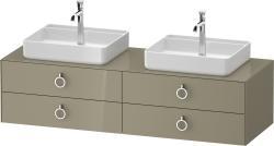 Duravit White Tulip Asma dolap ünitesi 1600 mm Taş Grisi Parlak WT4996BH2H20010