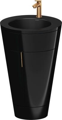 Duravit Starck 1 c-bonded yerden dolap 560 mm Parlak Siyah S19514O04400010