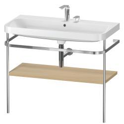Duravit Happy D.2 c-shape Metal lavabo konsolu 975 mm Akdeniz Meşesi Gerçek ahşap kaplama HP4838E7171