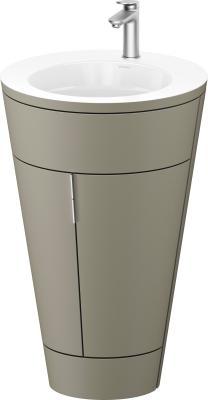 Duravit Starck 1 c-bonded yerden dolap 560 mm Taş Grisi Saten Mat Lake S19513O70920010