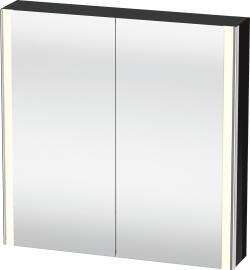 Duravit XSquare Aynalı dolap 800 mm Parlak Siyah