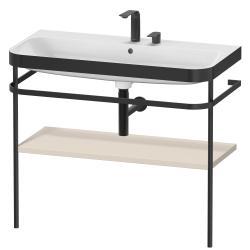 Duravit Happy D.2 c-bonded Metal lavabo konsolu 975 mm Taupe Süper Mat HP4738E8383