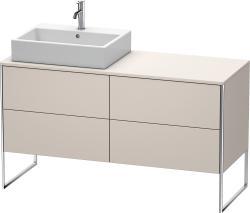 Duravit XSquare Yerden dolap ünitesi için tezgah 1400 mm Taupe Dekoru XS4923L9191