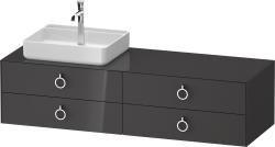 Duravit White Tulip Asma dolap ünitesi 1600 mm Grafit Parlak WT4995LH1H10010