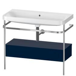 Duravit Happy D.2 metal konsollu ve çekmeceli c-shaped Set 975 mm Gece Mavisi Saten Mat Lake HP4843N9898