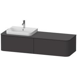 Duravit Happy D.2 Asma dolap ünitesi 1600 mm Grafit Süper Mat HP4944L8080
