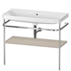 Duravit Happy D.2 c-shape Metal lavabo konsolu 975 mm Taupe Saten Mat Lake HP4838N6060