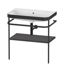 Duravit Happy D.2 c-bonded Metal lavabo konsolu 775 mm Grafit Süper Mat HP4737N8080