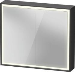 Duravit Vitrium Aynalı dolap Grafit Mat Grafit, Gövde malzemesi: Yüksek yoğunluklu üç katlı ahşap levha, Yuva: Entegre, Priz sayısı: 1, fiş priz tipi: F, Lavabo alanı aydınla VT7551049490010