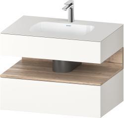 Duravit Studio F. A. Porsche Collection Ankastre lavabo tezgahlı dolap ünitesi ile birlikte 800 mm Beyaz Süper Mat QA4785055840010