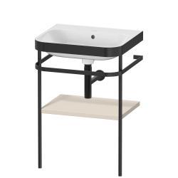 Duravit Happy D.2 c-bonded Metal lavabo konsolu 575 mm Taupe Süper Mat HP4735N8383