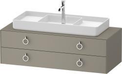 Duravit White Tulip Asma dolap ünitesi 1300 mm Taş Grisi Saten Mat Lake WT4992M92920010