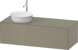 Duravit White Tulip Asma dolap ünitesi 1300 mm Taş Grisi Parlak WT4977LH2H2