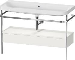 Duravit Happy D.2 metal konsollu ve çekmeceli c-shaped Set 1175 mm İskandinav Beyazı Saten Mat Lake HP4844N39390000
