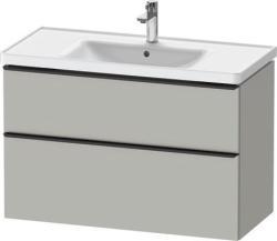 Duravit D-Neo Asma dolap ünitesi Beton Gri Mat Dekor Beton gri Mat Dekor, Kulp Elmas siyah DE43560BD070000